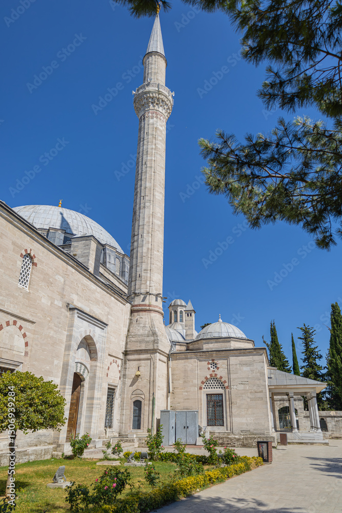 Fototapeta premium Yavuz Sultan Selim Mosque. a view from the outside.