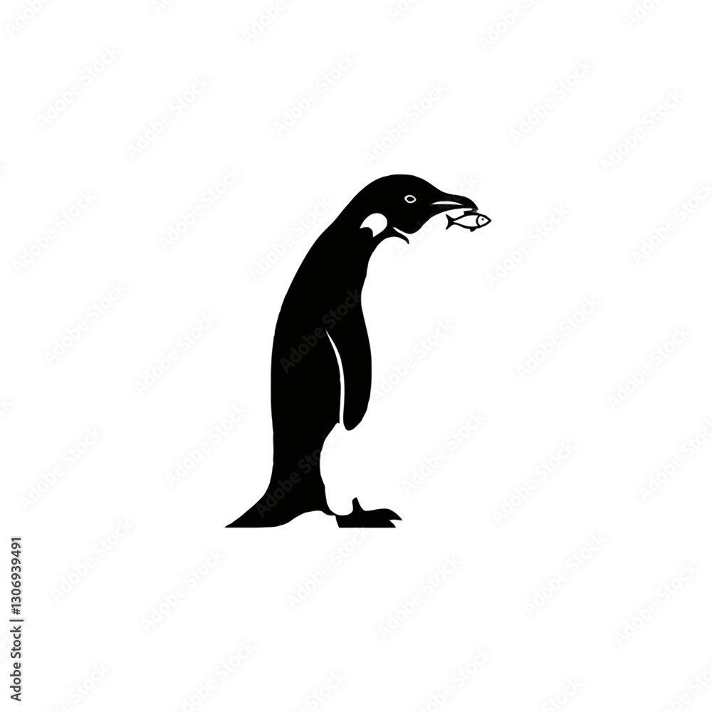 Fototapeta premium Penguin Vector Logo Design