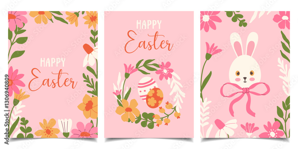 Set of cards to celebrate Easter Set of cards to celebrate Easter