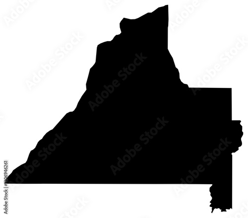 Conecuh county Alabama detailed blank black map on transparent background