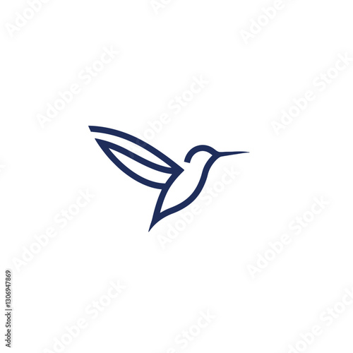 Hummingbird Vector Logo Design