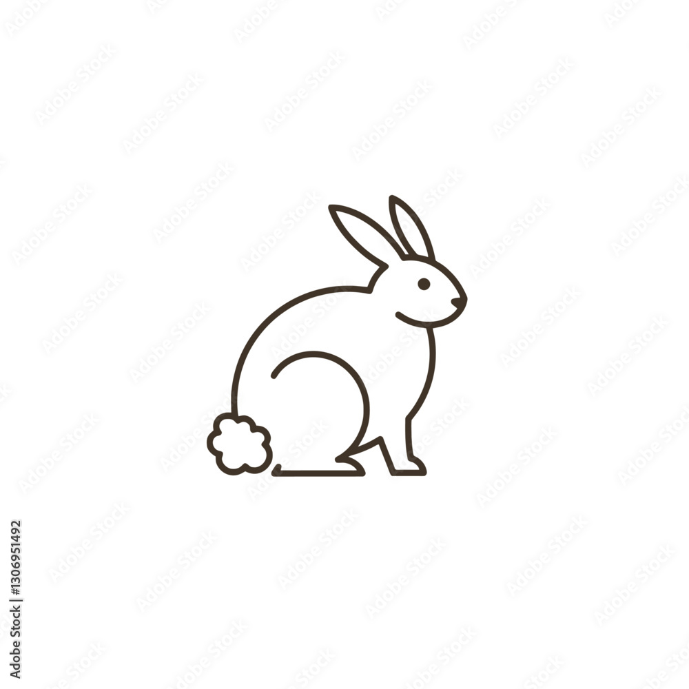 Rabbit Vector Logo Design Rabbit Vector Logo Design