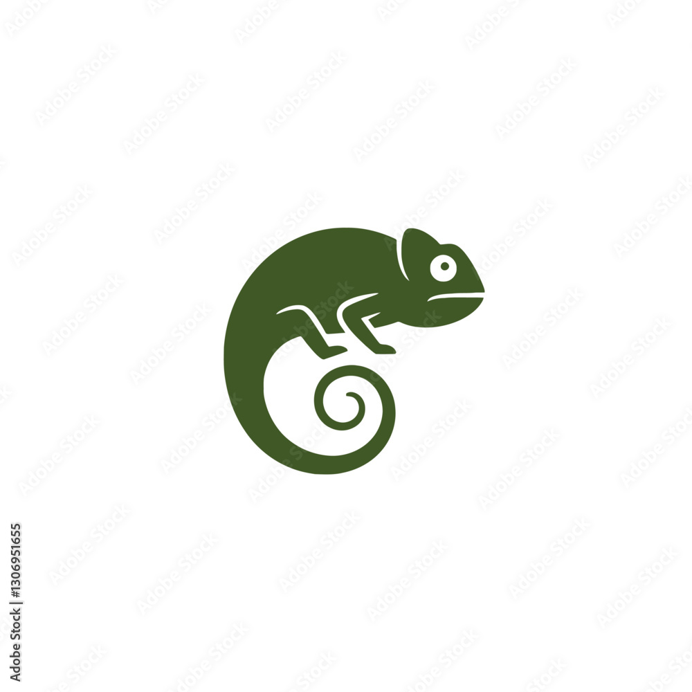 Fototapeta premium Chameleon Vector Logo Design