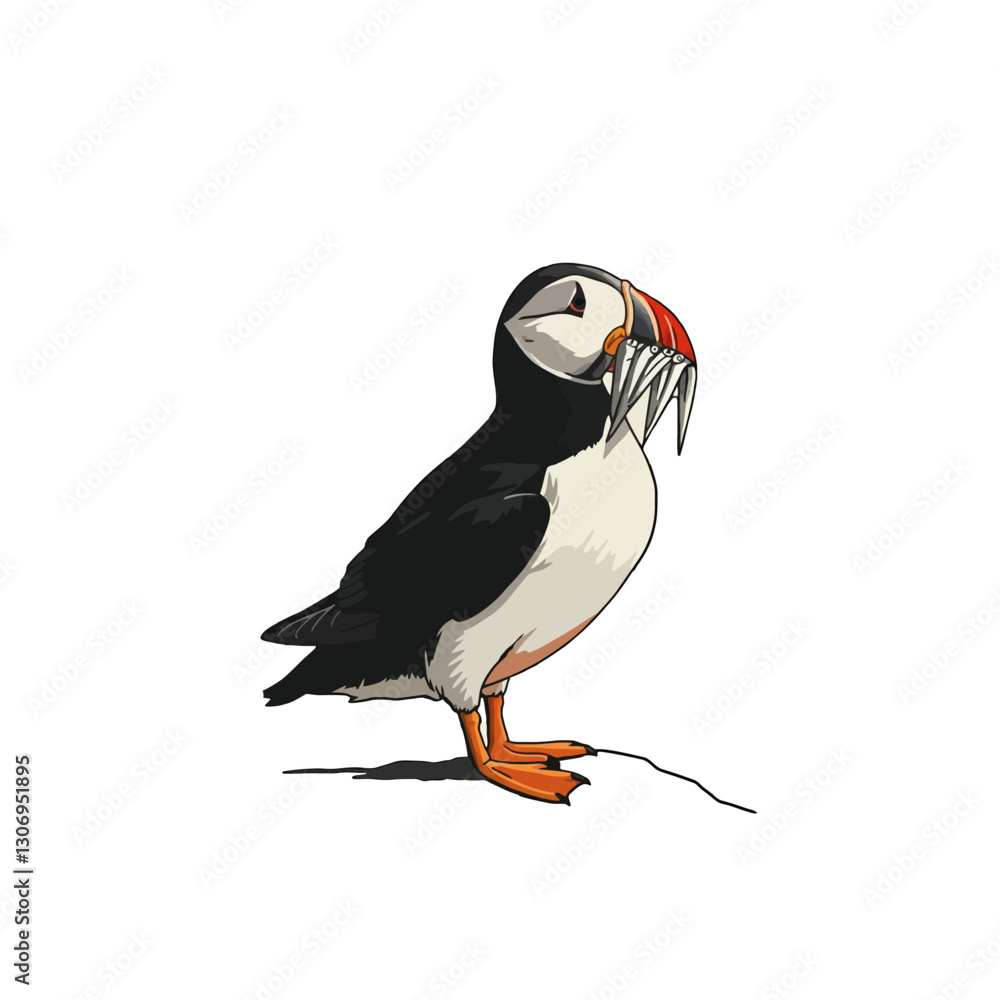 Obraz premium Puffin Vector Logo Design