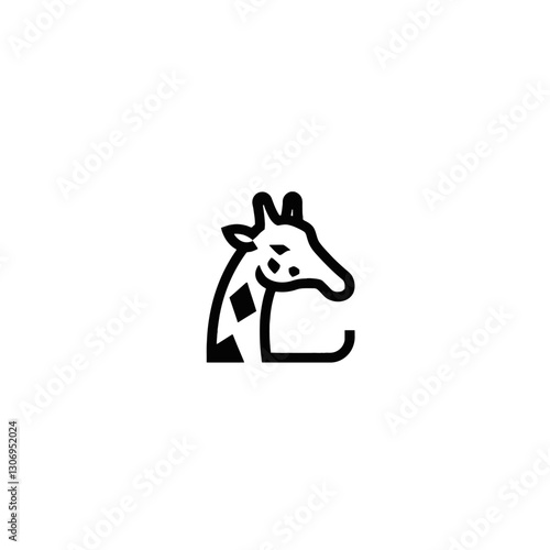 Giraffe Vector Logo Design