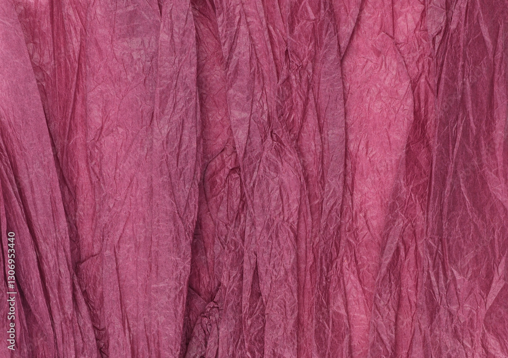 Fototapeta premium Texture of Crumpled red tissue paper