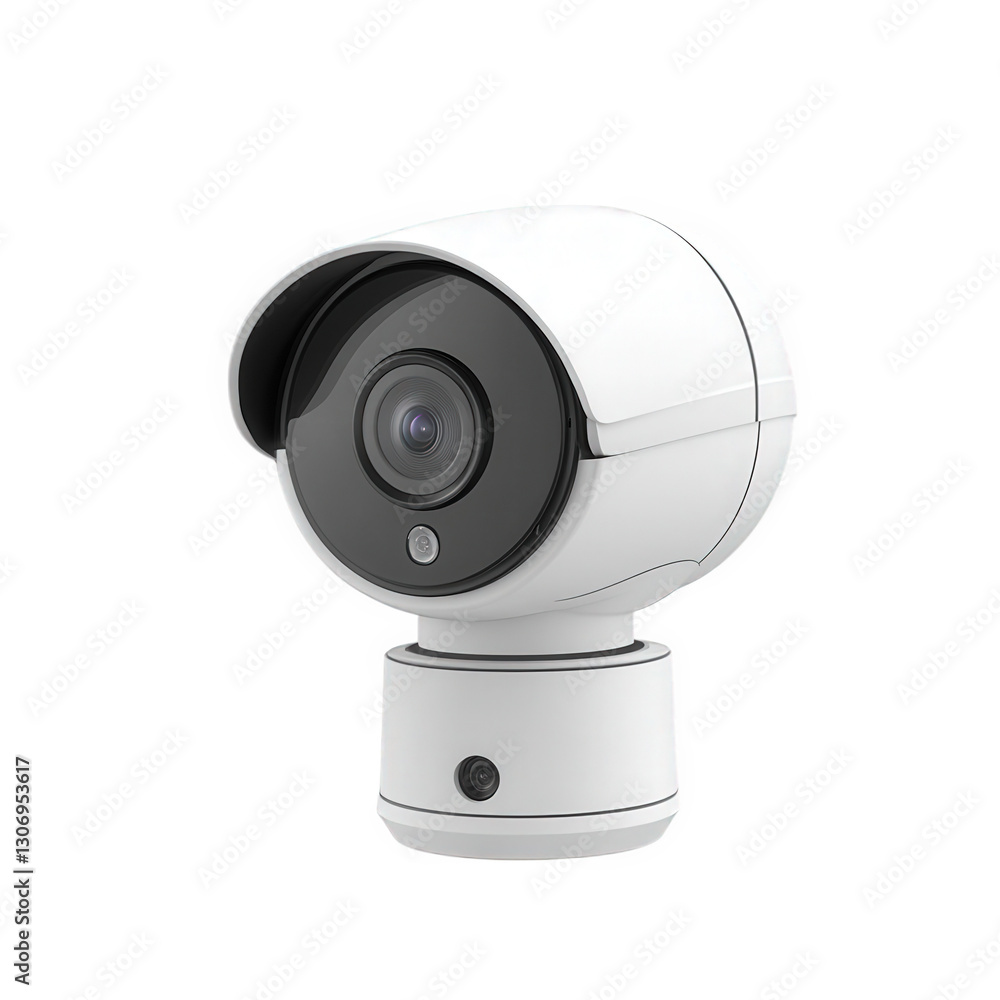 a modern security camera designed for surveillance purposes its sleek. rounded shape and white color give it a contemporary look. making it suitable for both indoor and outdoor use the camera features a modern security camera designed for surveillance purposes its sleek. rounded shape and white color give it a contemporary look. making it suitable for both indoor and outdoor use the camera features