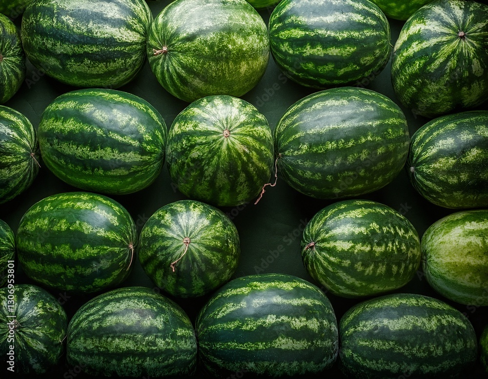 Fotografía profesional, de varias sandias, realizando un fondo de pantalla de un patron de sandias, perfectamente alineadas en lineas asimetricas, realista, 4k
Fotografía profesional, de varias sandias, realizando un fondo de pantalla de un patron de sandias, perfectamente alineadas en lineas asimetricas, realista, 4k