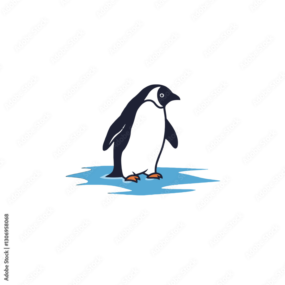 Fototapeta premium Penguin Vector Logo Design
