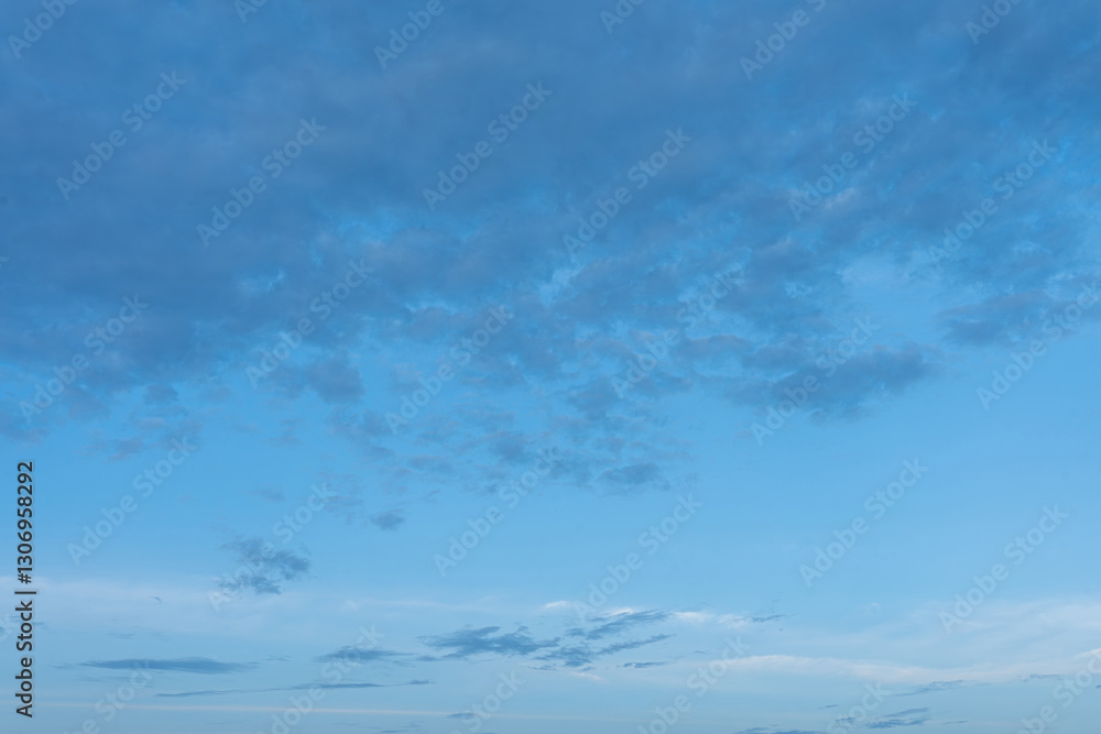 Serene Blue Sky with Scattered Clouds Natural Background Texture Serene Blue Sky with Scattered Clouds Natural Background Texture