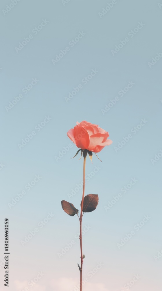 Fototapeta premium Rose outdoors nature flower.