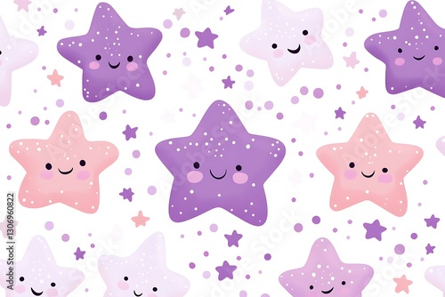 Cute stars pattern background for kids