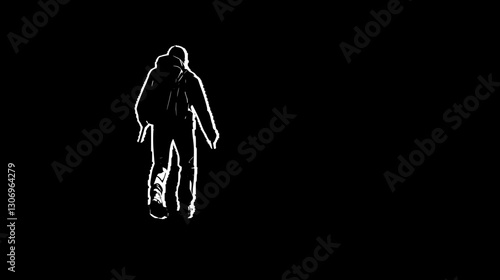 Hiker on a Journey