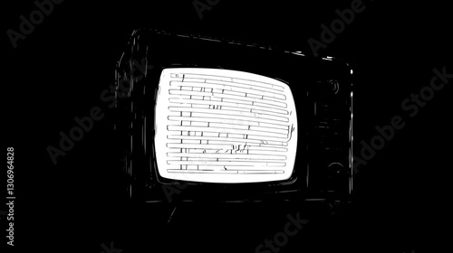 Vintage TV Illustration