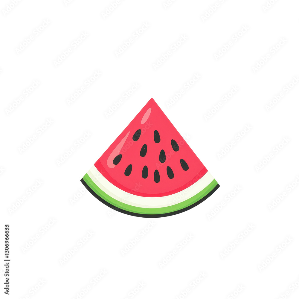 Bright and Juicy Watermelon Slice Isolated on White Background Ideal for Summer, Fruit, Healthy Lifestyle, and Refreshing Beverage Concepts Bright and Juicy Watermelon Slice Isolated on White Background Ideal for Summer, Fruit, Healthy Lifestyle, and Refreshing Beverage Concepts