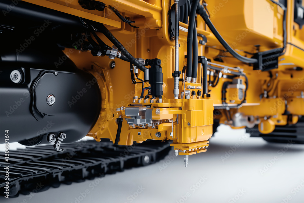 Fototapeta premium Yellow Construction Vehicle Detail