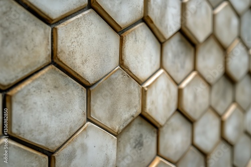 Unique Hexagonal Tiles Create a Modern and Stylish Interior Wall Design