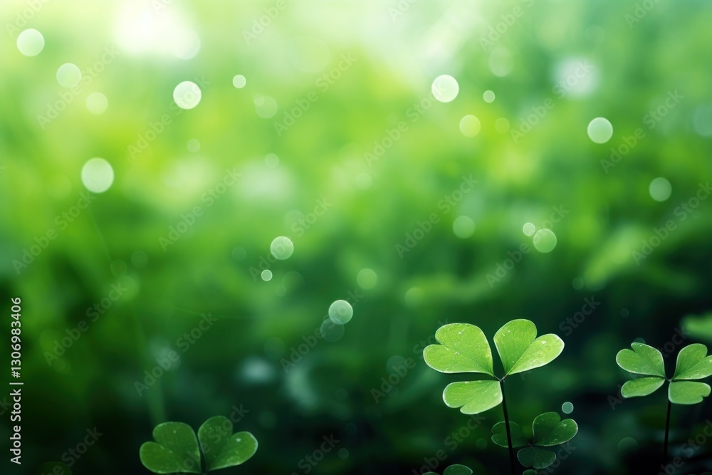 Clover leaf bokeh effect background backgrounds outdoors nature. Clover leaf bokeh effect background backgrounds outdoors nature.