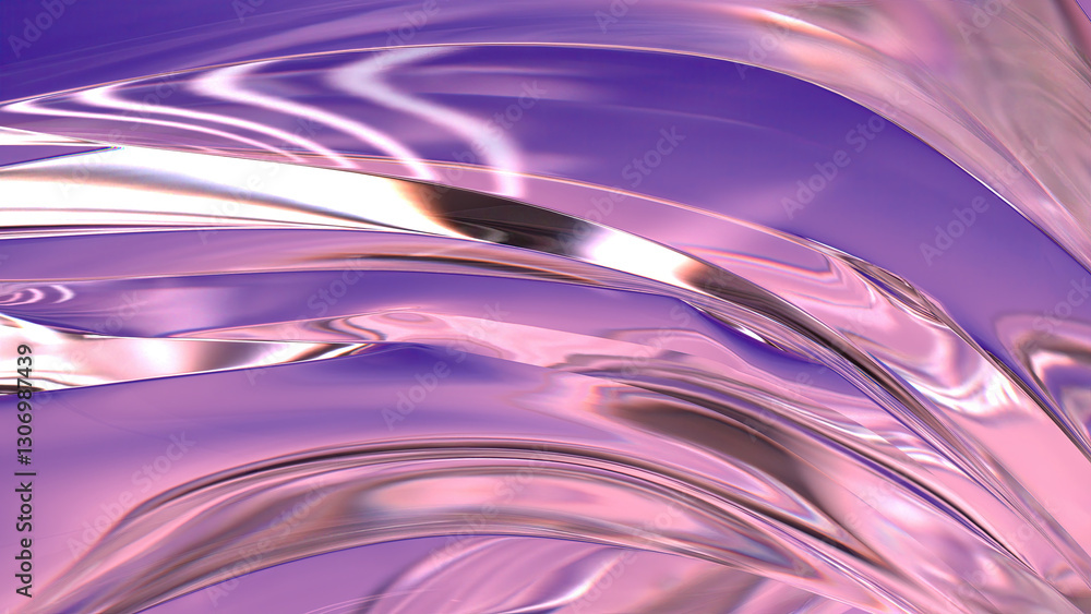 Modern abstract background of purple and pink glass psychedelic curves Modern abstract background of purple and pink glass psychedelic curves