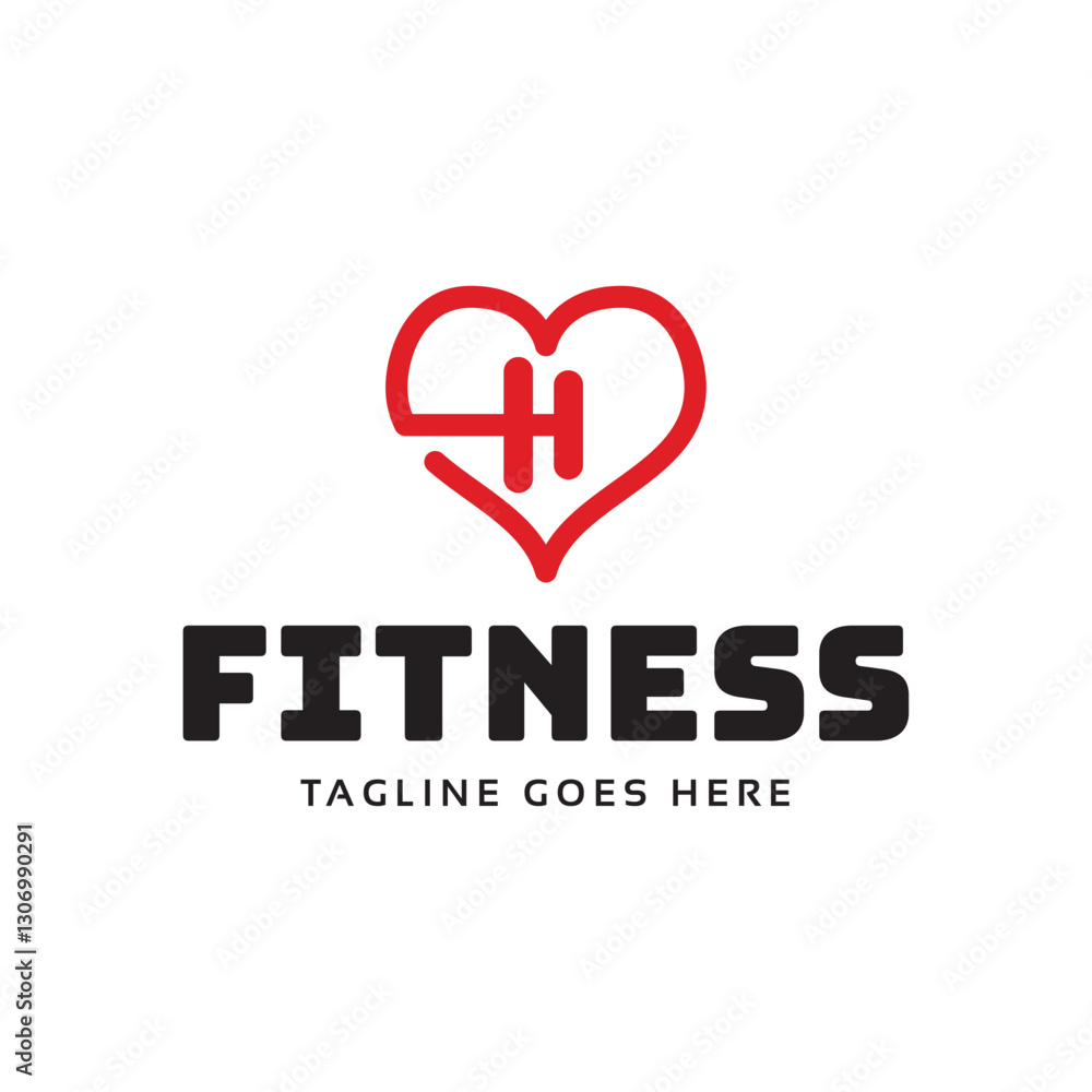 Gym fitness lovers logo design. Love fitness logo template. Gym fitness lovers logo design. Love fitness logo template.