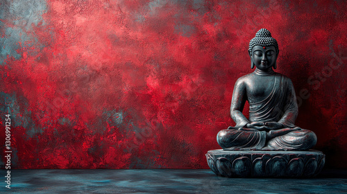 Wallpaper Mural Buddhism inspired postcard design for tranquility and meditation themes Torontodigital.ca