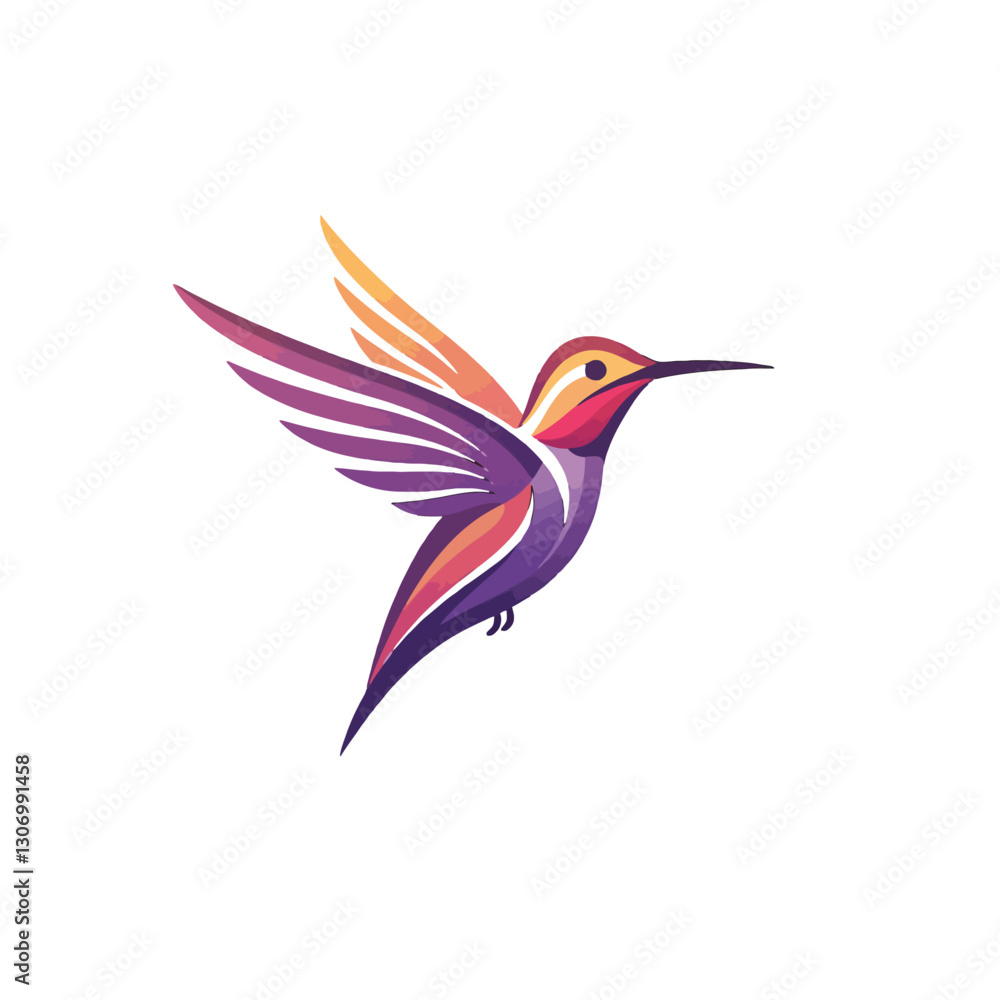 Obraz premium Colorful Hummingbird in Flight