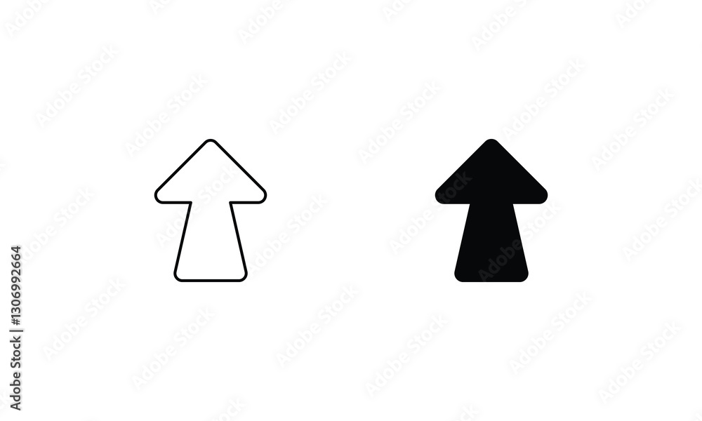 Up Arrow vector icons set stock illustration Up Arrow vector icons set stock illustration
