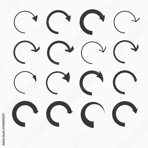 Arrow icon set. arrow. Arrows big black set icons. Modern simple arrows. cursor. different arrow signs. Black direction pointer. Arrow set. Vector illustration set
