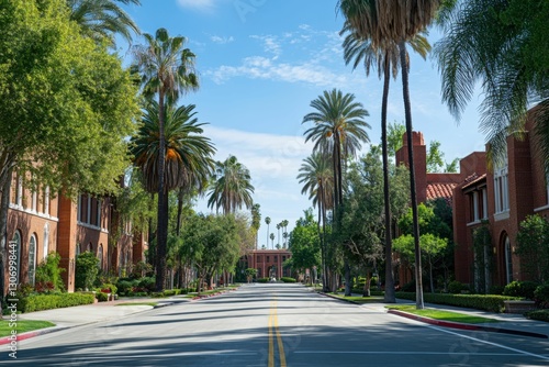 University of Southern California Campus Building Sign in Los Angeles, California photo