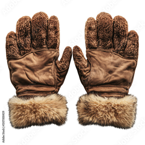 Warm leather gloves for winter adventures outdoor gear fashion accessory cozy environment close-up view comfort and style