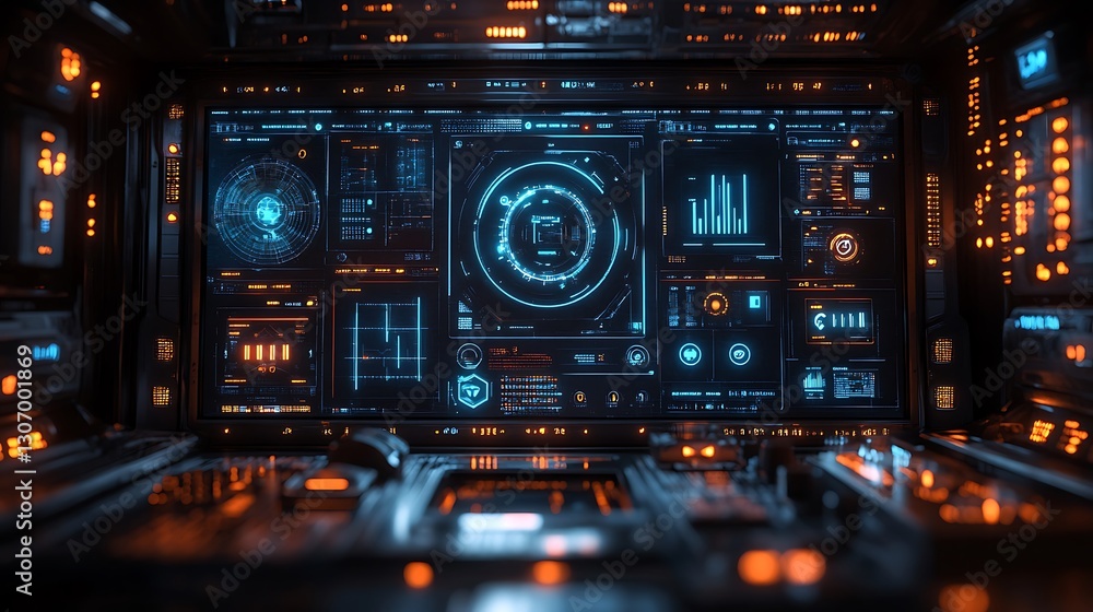 Digital dashboard controlling numerous sensors and gadgets symbolizing centralized IoT platforms Digital dashboard controlling numerous sensors and gadgets symbolizing centralized IoT platforms