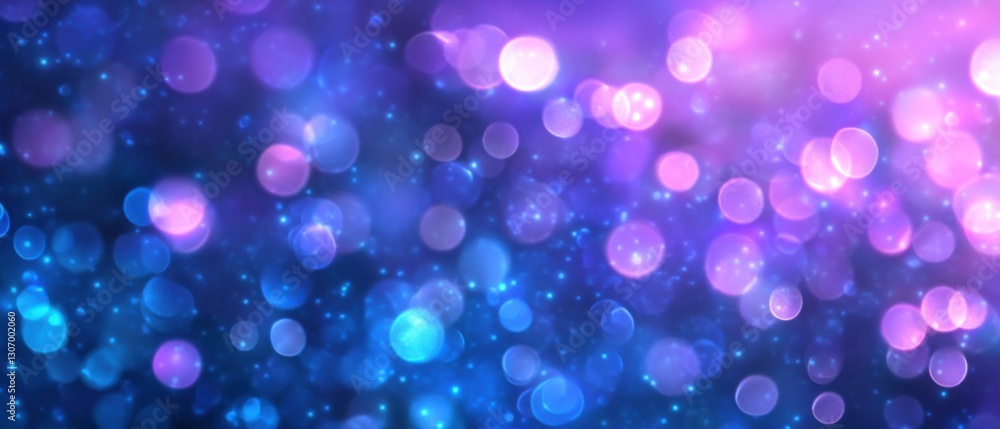 Abstract bokeh background with sparkling light effect in shades of blue, purple, and pink for festive celebration and magical atmosphere Abstract bokeh background with sparkling light effect in shades of blue, purple, and pink for festive celebration and magical atmosphere