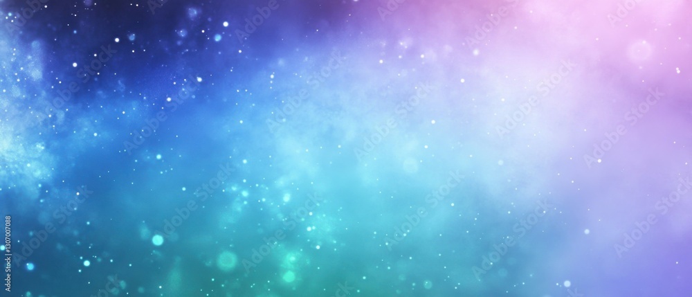 Fototapeta premium Dreamy cosmic background with sparkling stars in pastel blue, pink, and purple hues Concept of fantasy, galaxy, and ethereal beauty