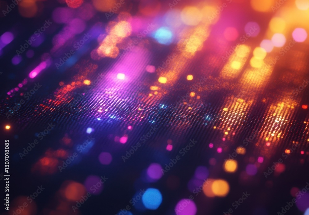 Vibrant Light Patterns Display Vibrant Light Patterns Display