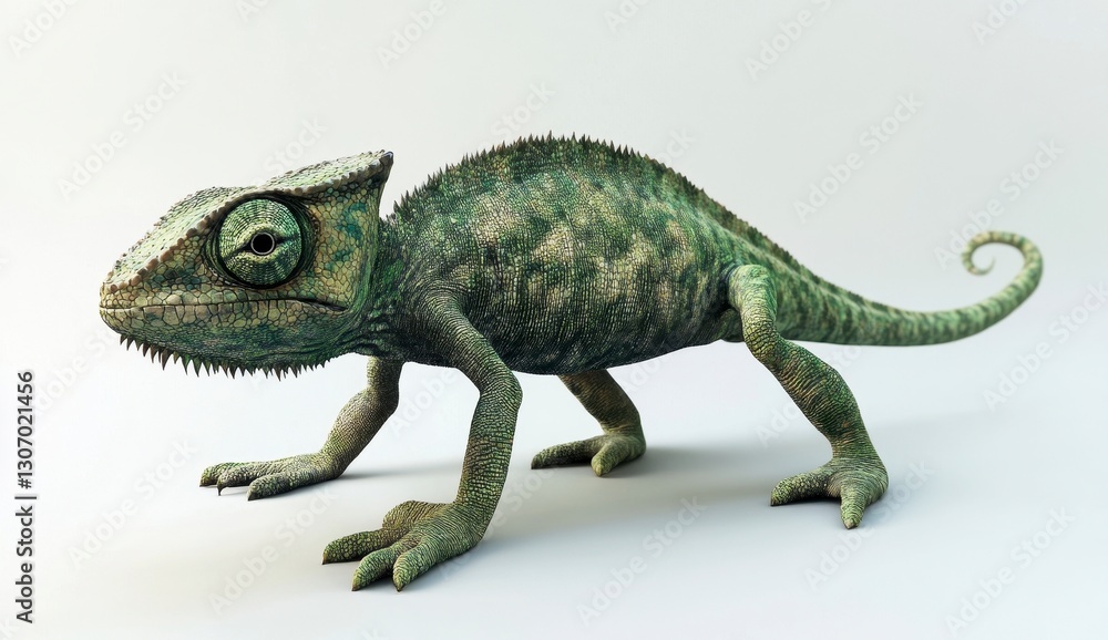 Naklejka premium Colorful Chameleon Model