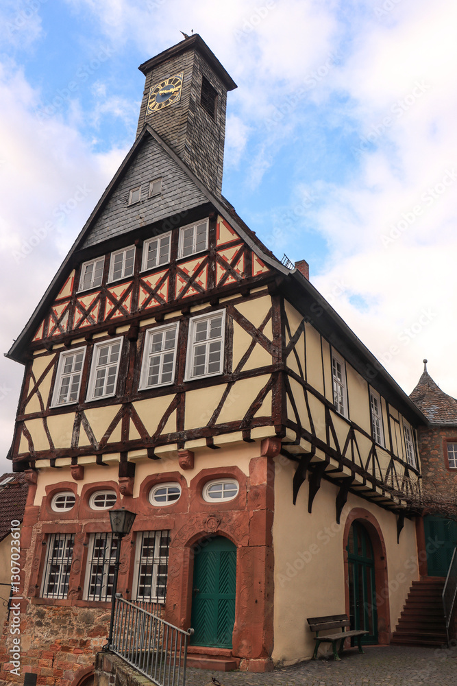 Hessisches Fachwerkkleinod; Rathaus in Ortenberg
