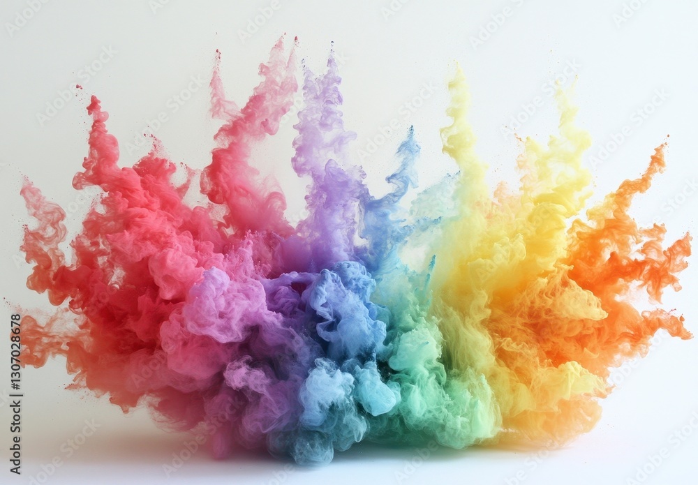 Fototapeta premium Colorful Smoke Explosion