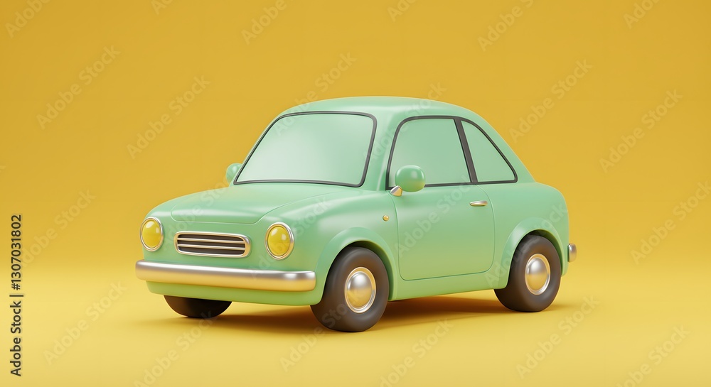 Obraz premium blue toy car