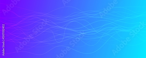 Abstract gradient background with wave beams