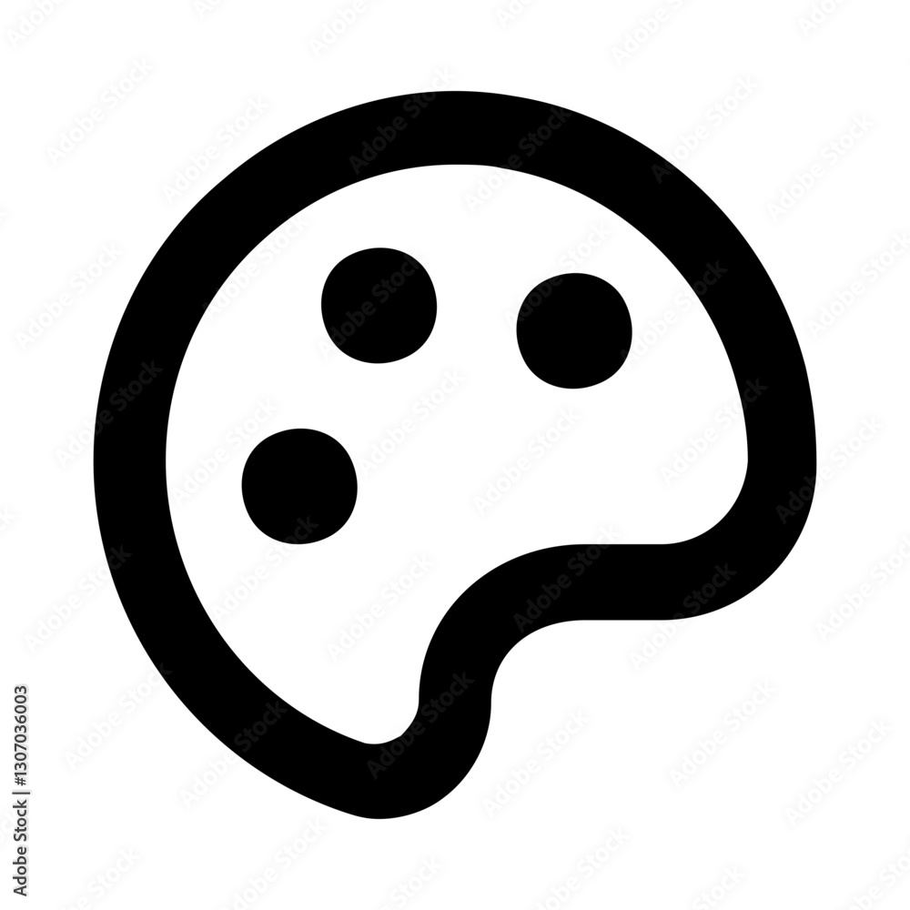abstract Paint Shape line icon abstract Paint Shape line icon