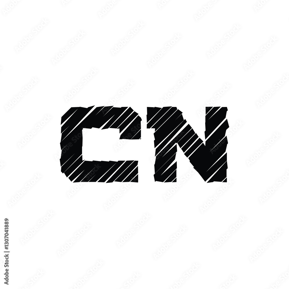 CN monogram logo design letter text name symbol monochrome logotype alphabet character simple logo CN monogram logo design letter text name symbol monochrome logotype alphabet character simple logo