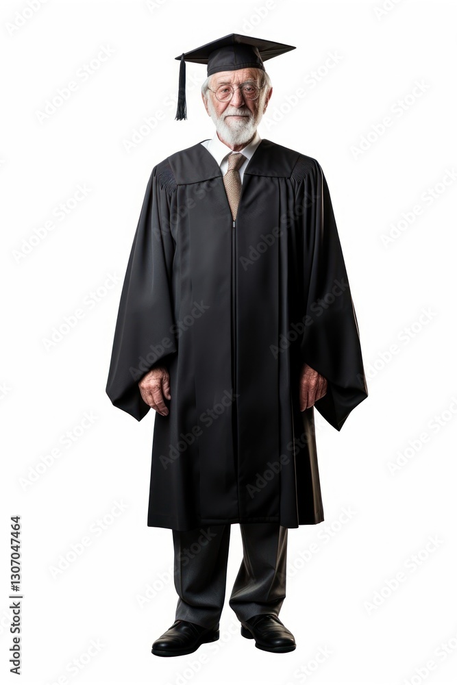 Graduation adult man white background. Graduation adult man white background.