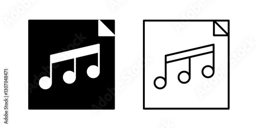 music note icon. music icon