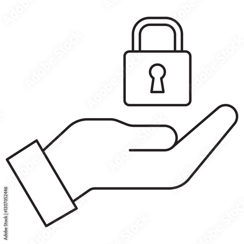 Privileged Access Management Icon, Secure Privileged Access Protecting Critical Systems, Privileged Access Management Enhancing Security & Compliance, Vector