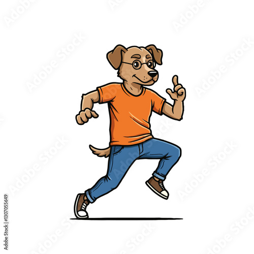 Running Dog Character