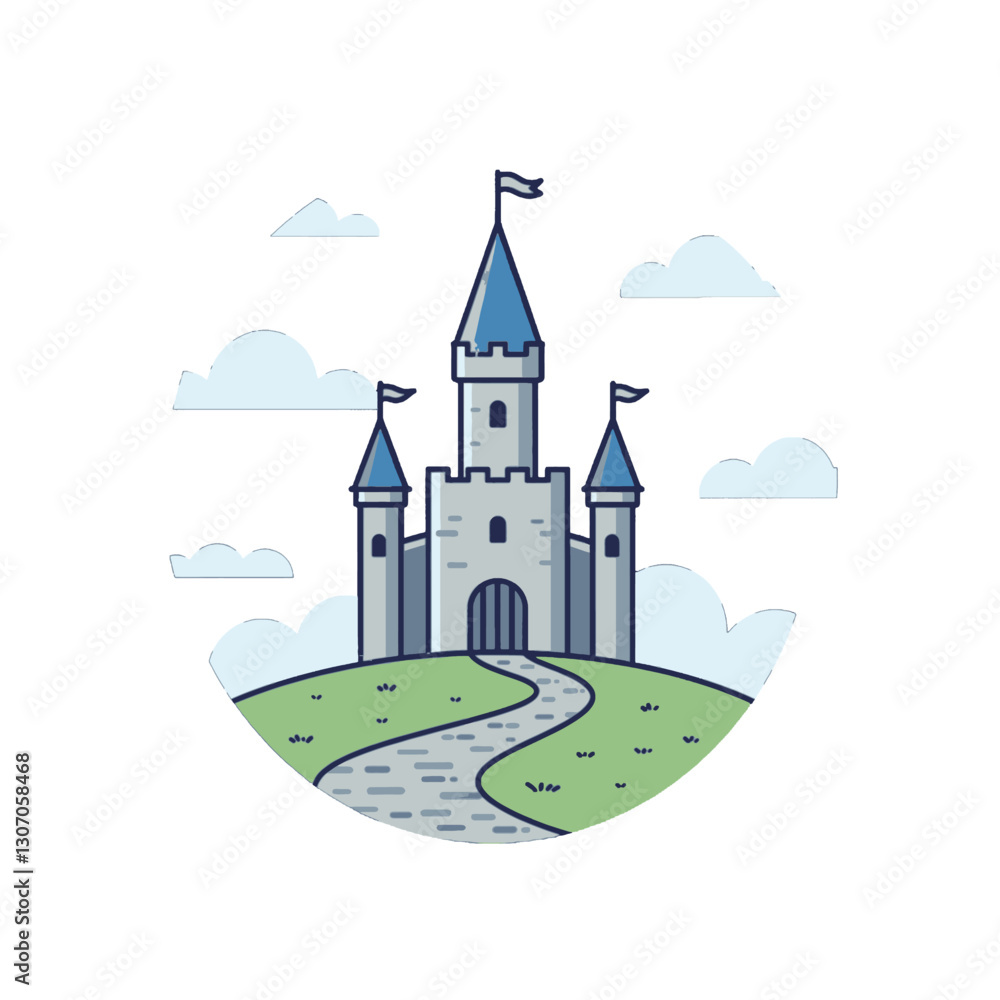 Naklejka premium Fairy Tale Castle