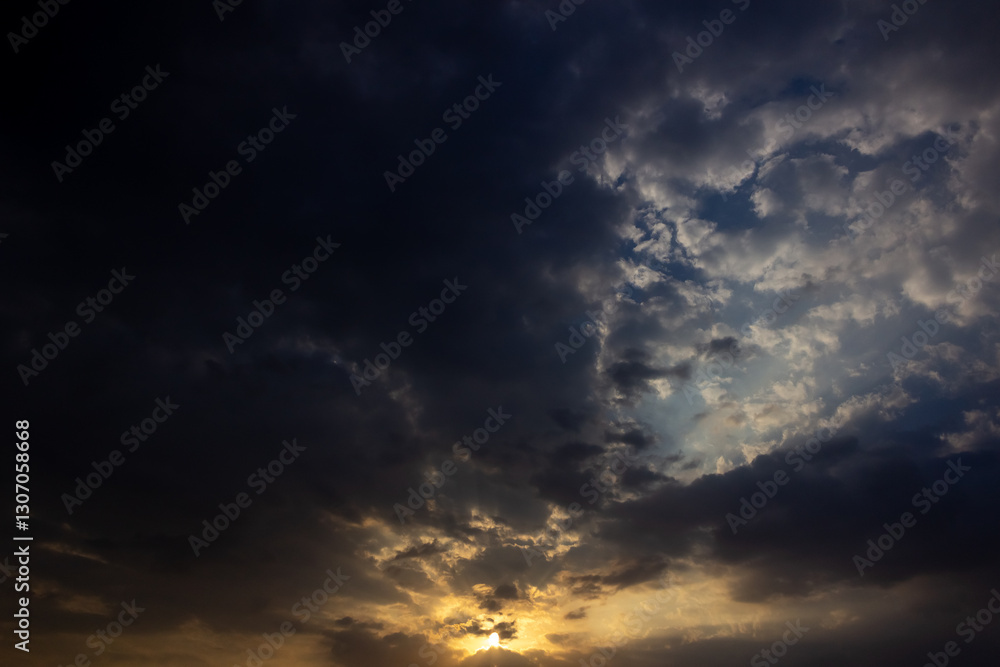 Cloudscape has been developing in gorgeous form. This image has been taken at sunset. Cloudscape has been developing in gorgeous form. This image has been taken at sunset.