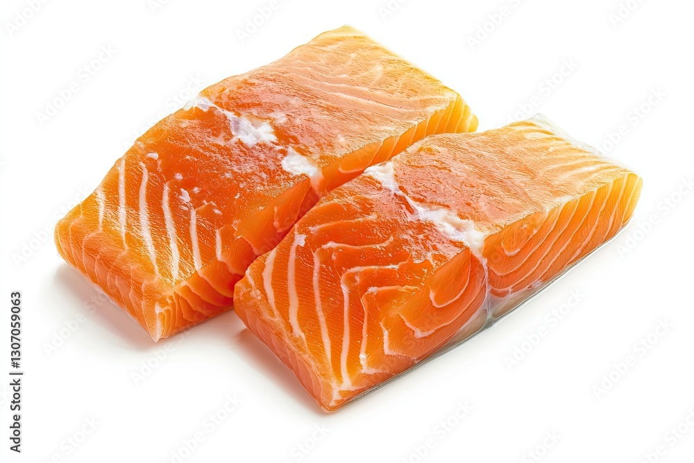 Arctic char fillet slice isolated on white background Arctic char fillet slice isolated on white background