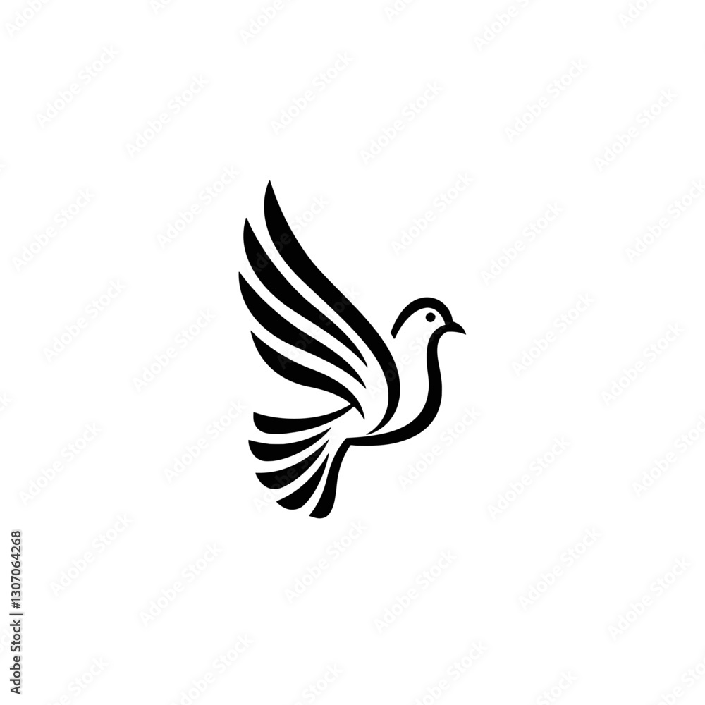 Fototapeta premium Flying Dove Logo