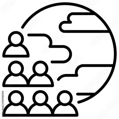 Overpopulation Outline Icon